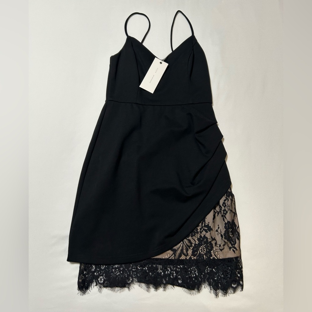 Lush Little Black Dress with Lace Slip w/Tags